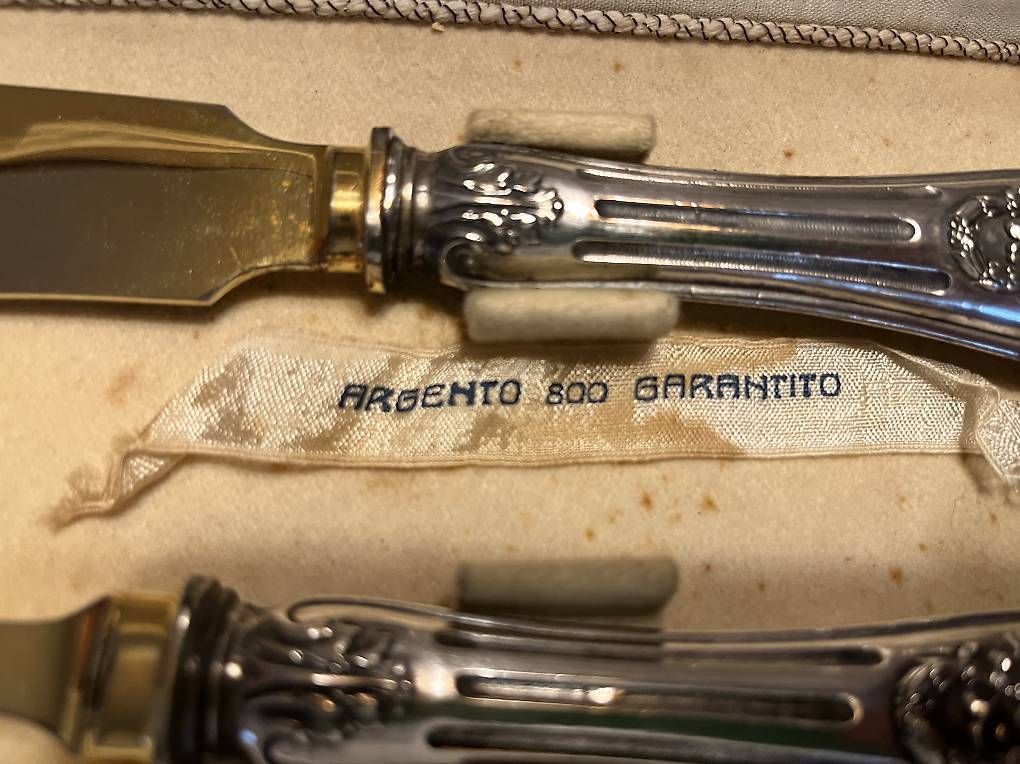 Set di posate: Set posate pesce in argento 800 – Usato da Lugano venduto da Emi.2798 3