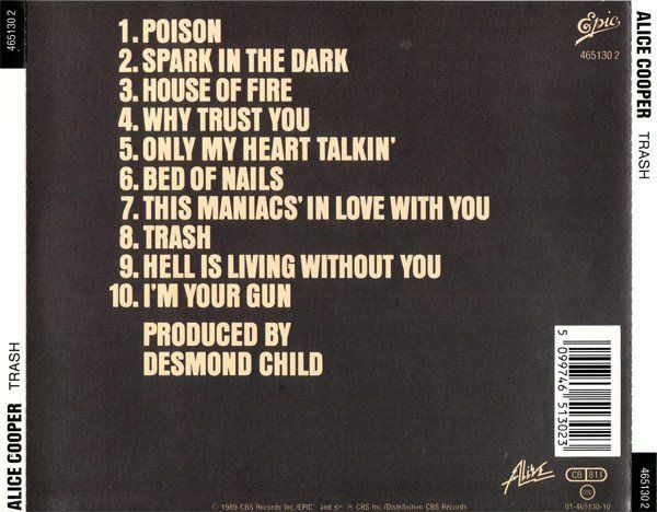CD: Alice Cooper – Trash – Usato da Winterthur venduto da meduc11 1