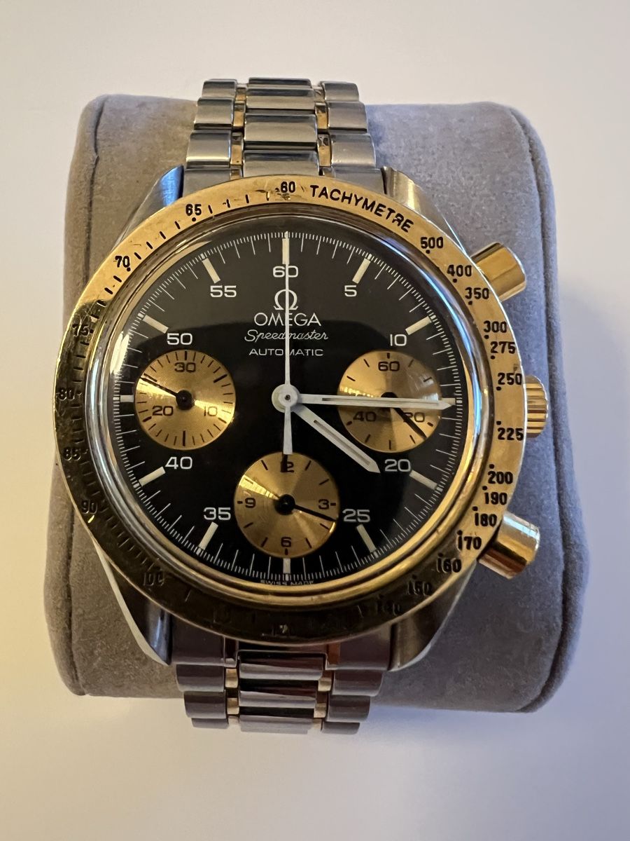 Omega Orologi: Omega Speedmaster Automatic Stahl/Gold Herrenuhr! – Usato da Basel venduto da Valjoux9