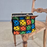 Häkel-Clutch Bag, mit Kettchen Handtasche Tasche Clutch
