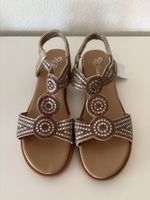 Sandalen Damen Grösse 38 neu mit Etikett braun gold