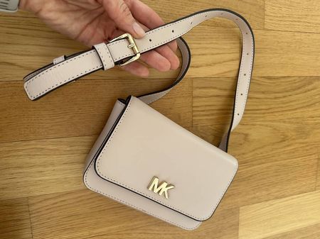 Michael Kors Mott Belt / Crossbody Bag, Pink Leather
