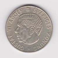 Schweden 1 Krona 1966 U Gustaf VI