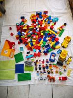 (L75)  3.5 kg Lego Duplo, Baustelle, 15 Figuren,5 Tiere,Haus