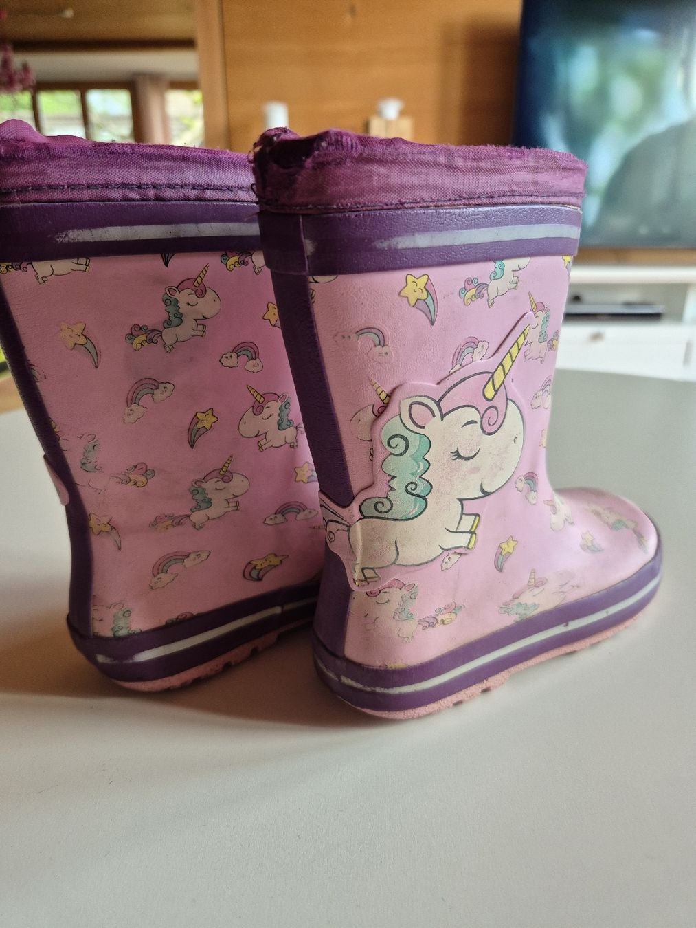 Scarpe per ragazze: Gummistiefel Einhorn ab 1.-  Gr.27 – Usato da Wynigen venduto da La_Talpa 3
