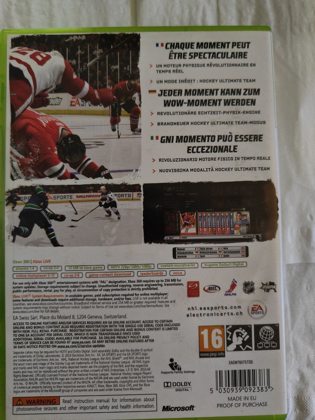 Microsoft Giochi: XBox-Spiel NHL 11 – Usato da Dulliken venduto da datschgi 1