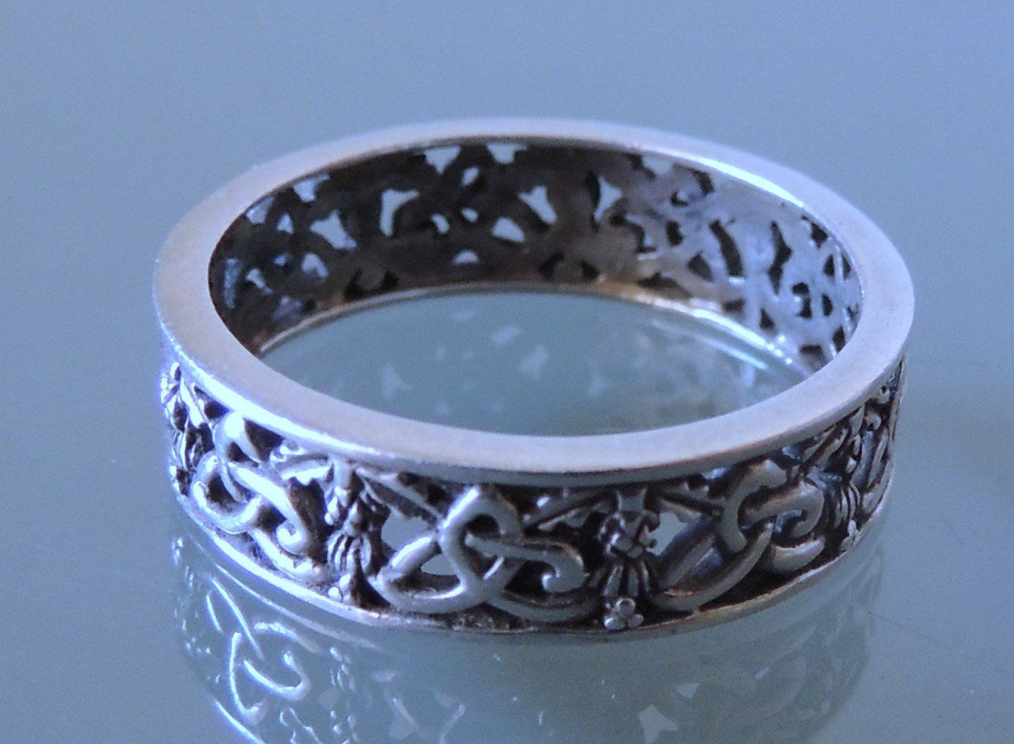 Anelli: HAMILTON & YOUNG Silber 925 celtic Fingerring Gr. 57 – Usato da Waldenburg venduto da schaller707 1