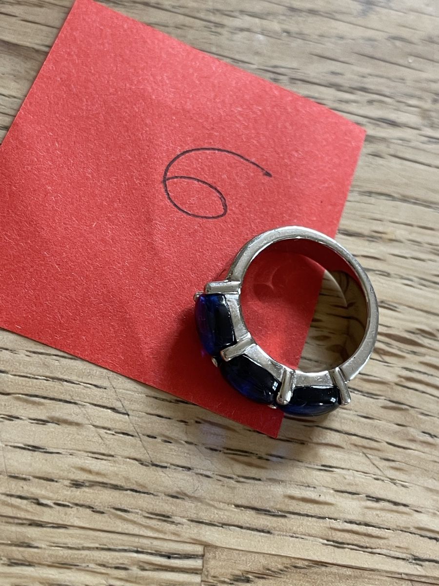 Ringe: Ring 925 Silber mit blauen Steinen – Gebraucht aus Flawil von Naphtali 5
