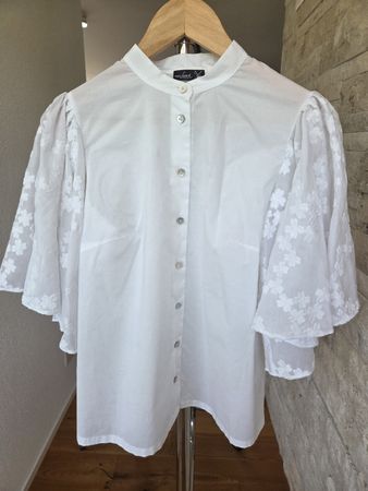 Edle van Laack Bluse ​Titel ​Wunderschöne Ärmel Grösse 38