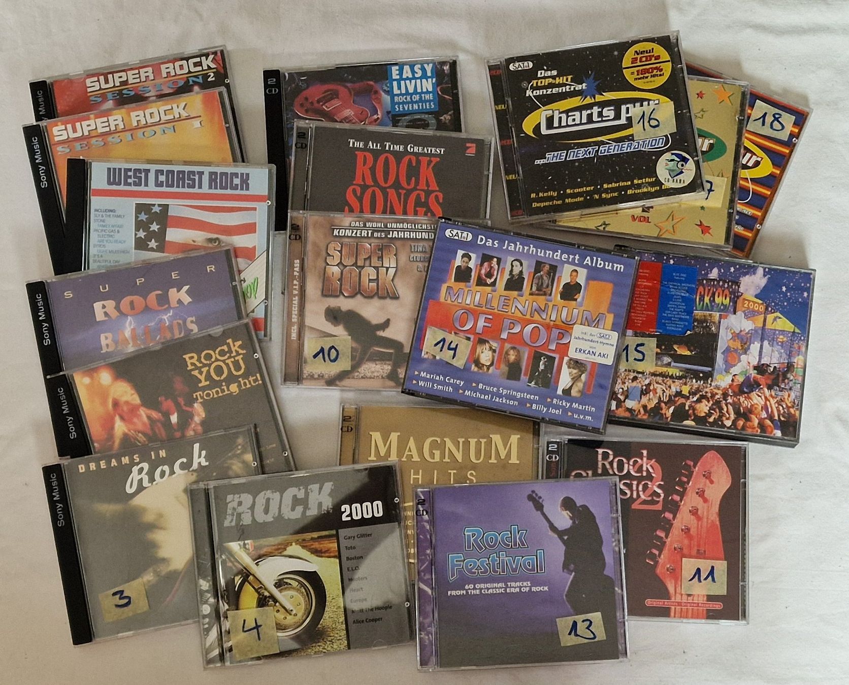 CD: Rock und Sampler 18 CDs, auch einzeln möglich – Usato da Uitikon Waldegg venduto da Smeragol