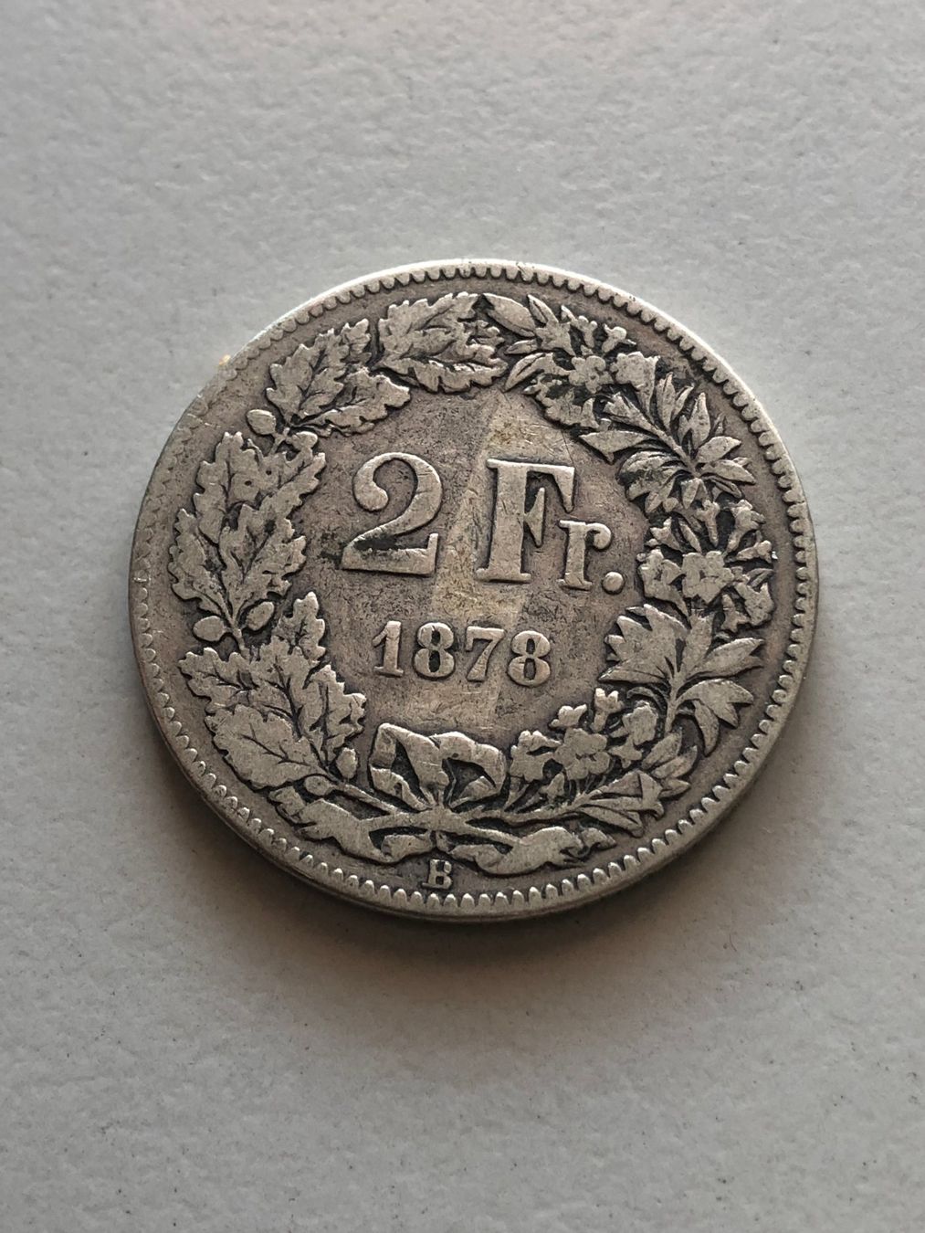 Alle Münzen: 2 Fr. 1878 – Gebraucht aus Schötz von Odpa