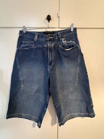 Pantaloni corti jeans Karl Kani uomo taglia 34/34 buono stat