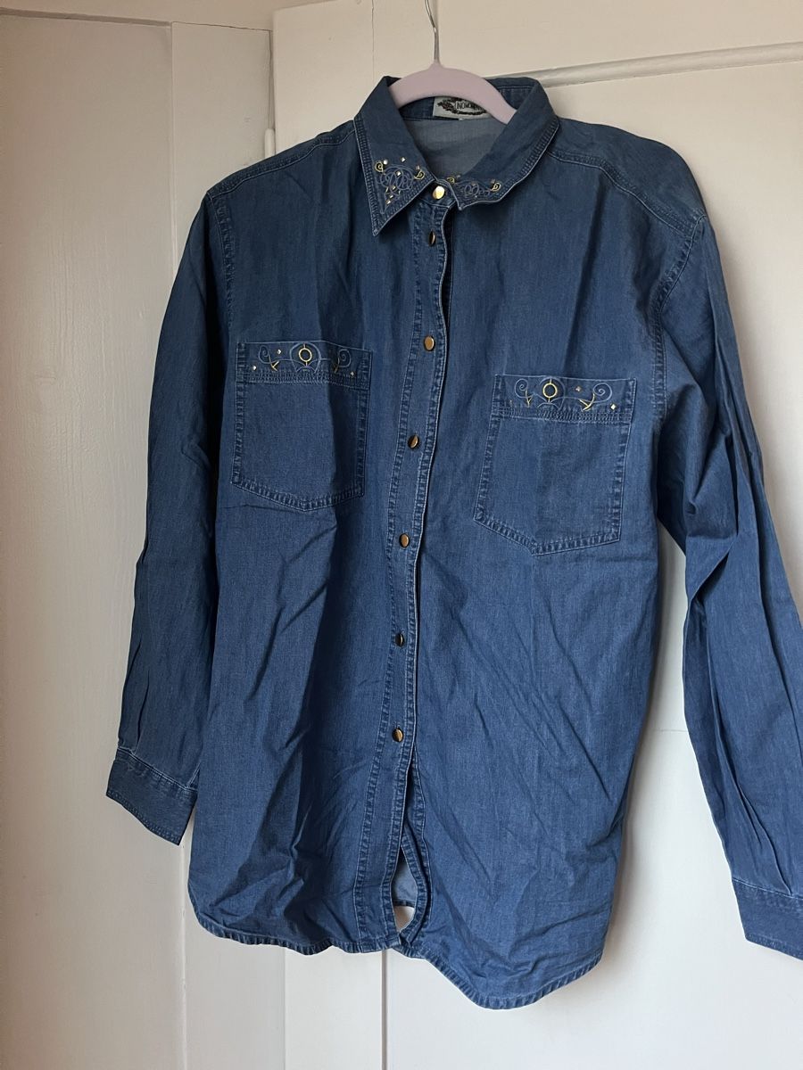 Hemden: Jeanshemd vintage – Neu (gemäss Beschreibung) aus Zürich von Closetbesties