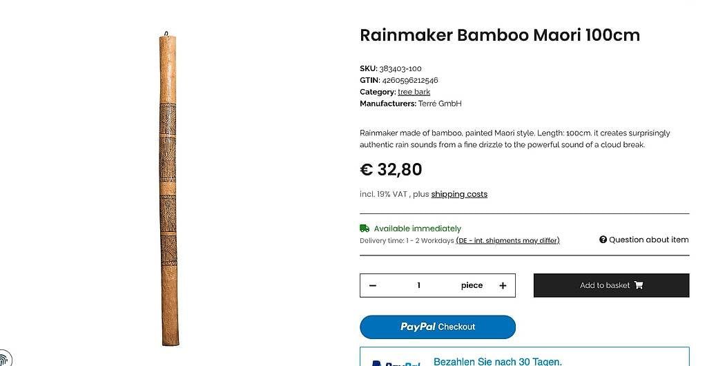 Spielzeuge: Rainmaker Bamboo Maori 100cm – Neu und originalverpackt aus Zürich von tamara01