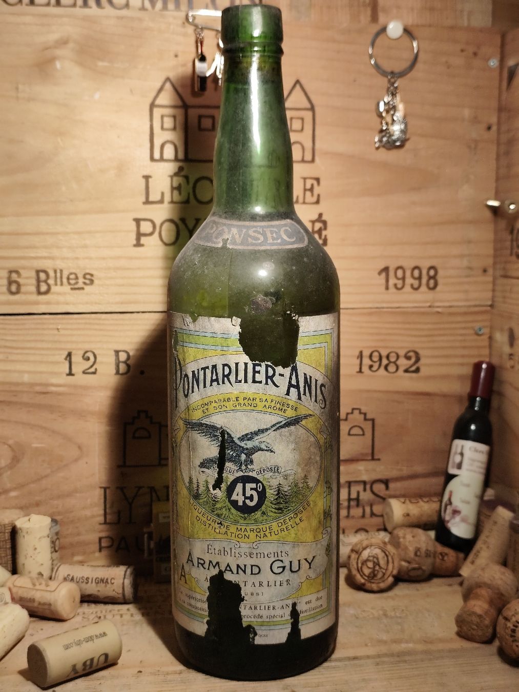Bevande alcoliche: 2 x 1 Liter Pontarlier-Anis Ponsec 45% – Nuovo (secondo la descrizione) da Büsserach venduto da Vintage-vins 2