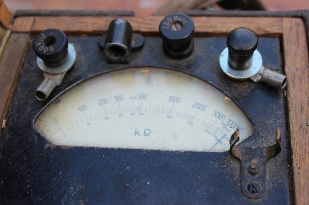 Messen: Antikes Ohm Meter, Verstellwiederstand, Messgerät – Defekt aus Werthenstein von joniace 3