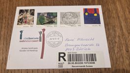 2011  FDC Vollstempel R-Brief Künstler mit Handicap