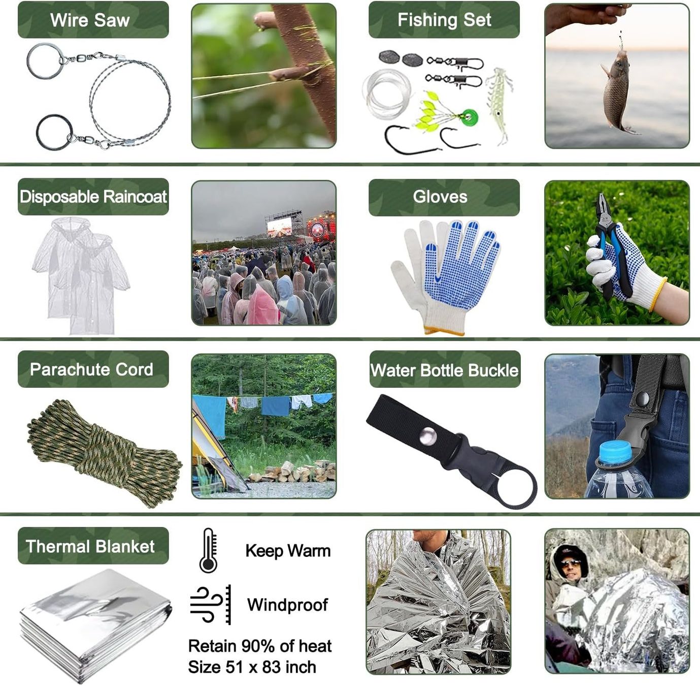 Tous les outils: Survival Kit 22in1 Notfall Wasserfilter Outdoor – Neuf avec emballage d'origine à Schaffhausen par her_zt65 5