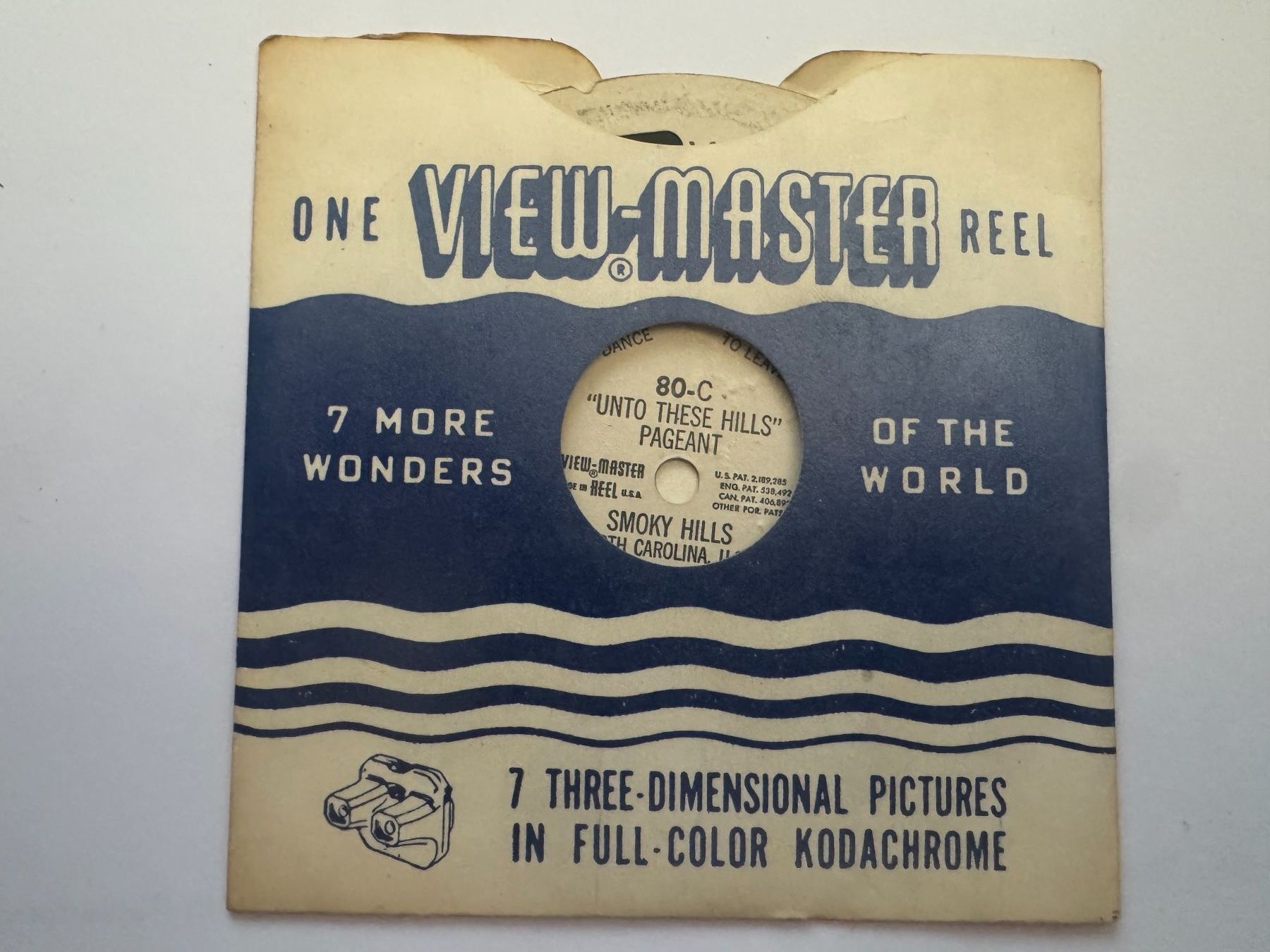 View-Master 3D: Nr. 80-C UNTO THESE HILLS PAGEANT (CHEROKEE) (Gebraucht ...