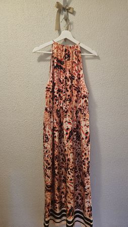 H&M Sommerkleid, Gr. S, Neckholder, Animal Print