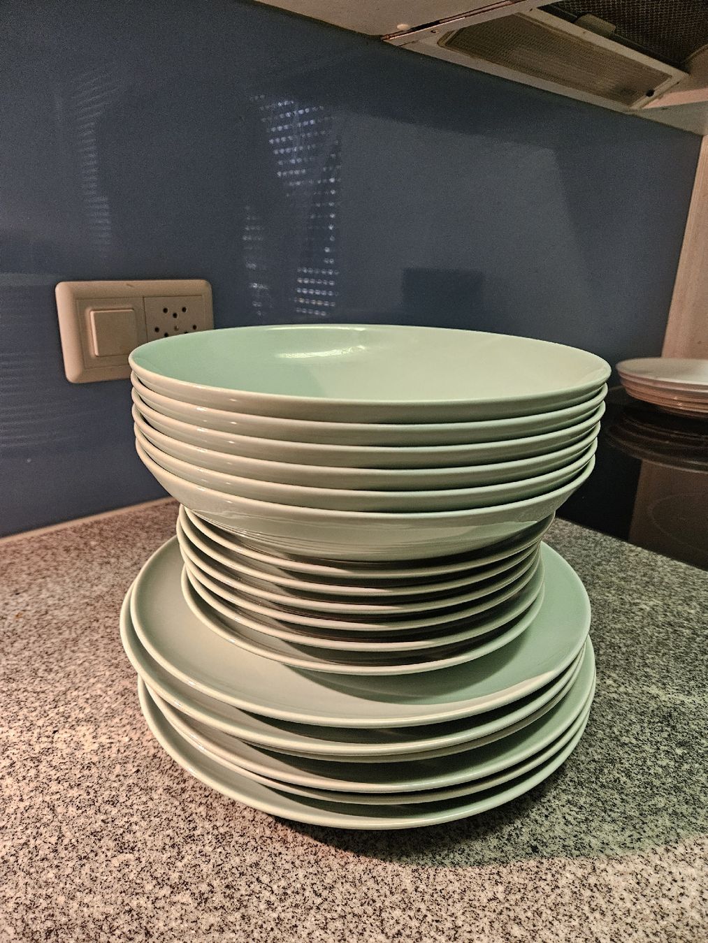 Services de table: Tellerset grün, jeweils 6Stk. – D'occasion à Bargen BE par ju0_wn79
