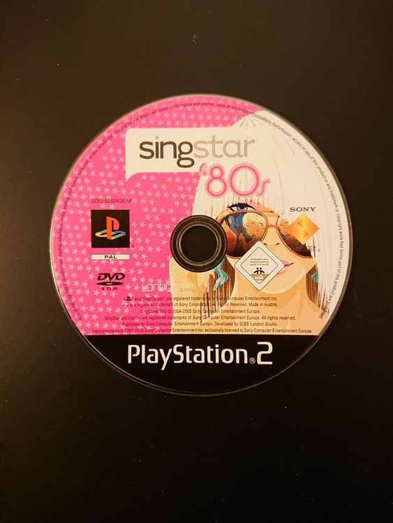 SingStar sans notice sur Playstation 2 PS2 FR TBE