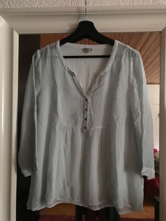 Chemise/blouse Oversize ZARA – Soie Mixte Bleue – Taille S – Neuf Avec étiquettes