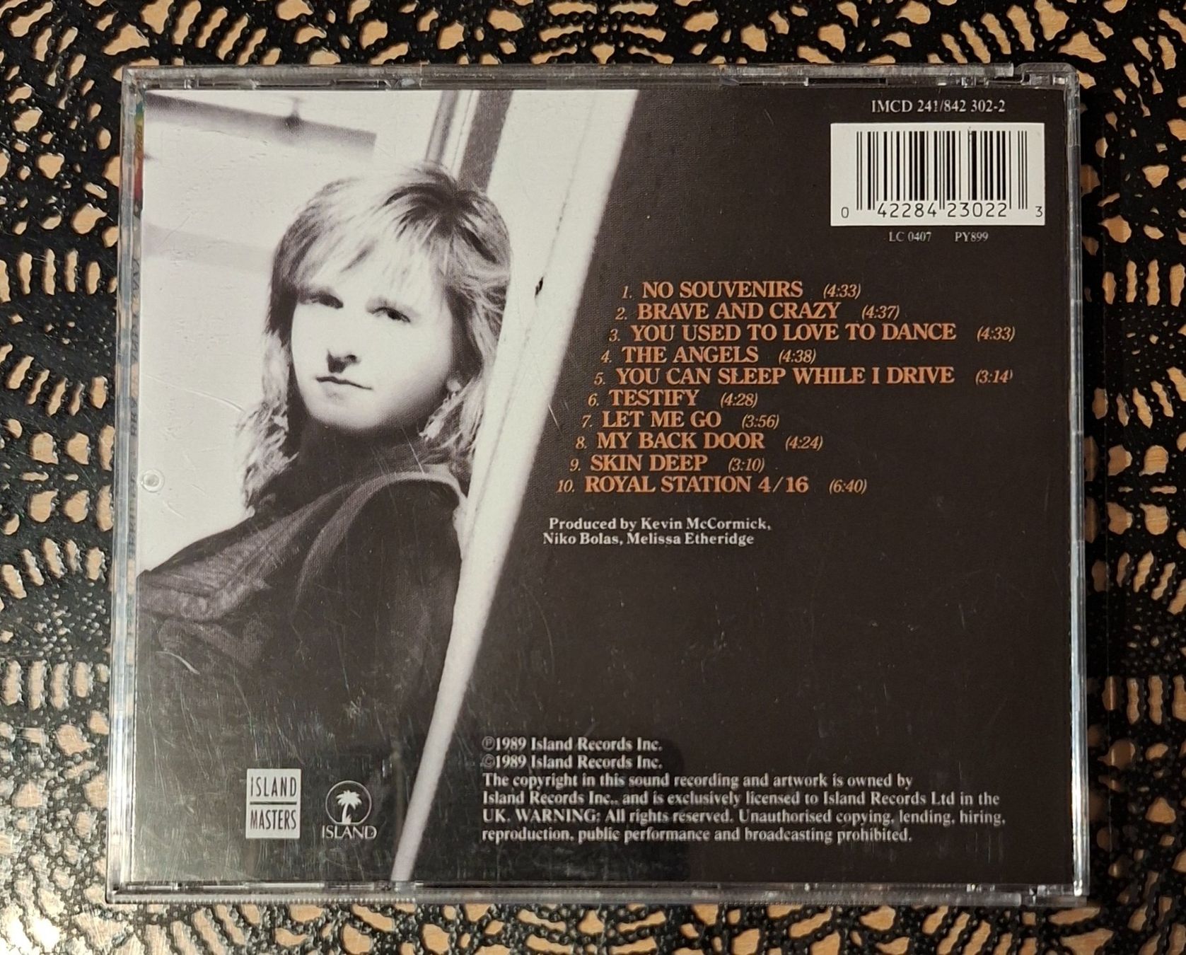 CDs: Melissa Etheridge - Brave & Crazy, USA Folk Rock CD 1989 – Gebraucht aus Schönenberg TG von Gregolino76 1
