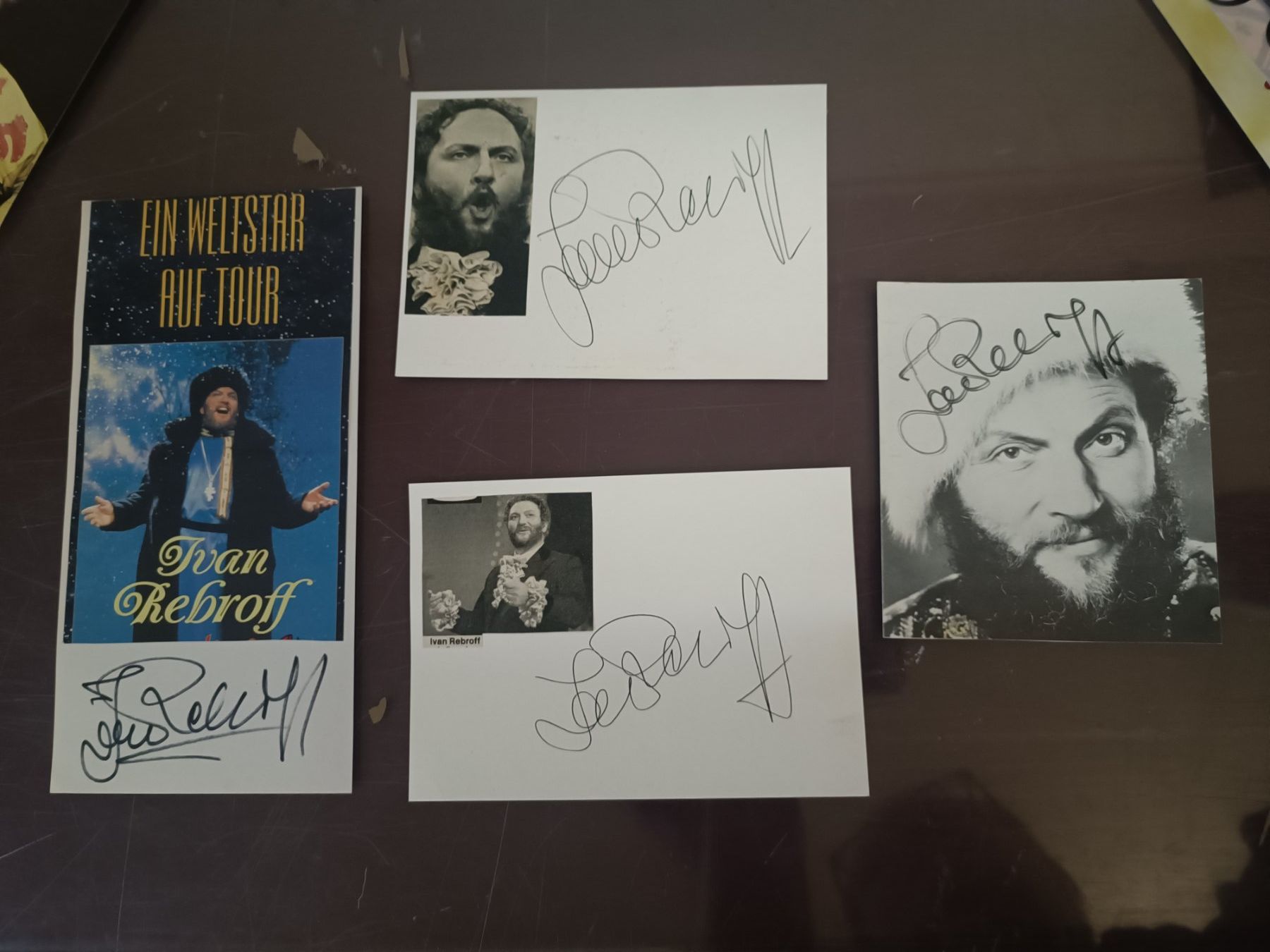 Autogramme: Ivan Rebroff - 4x handsigniert – Gebraucht aus Menziken von Artographs