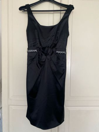 Robe noire M&Amani's Genève, taille 36, soyeuse et chic