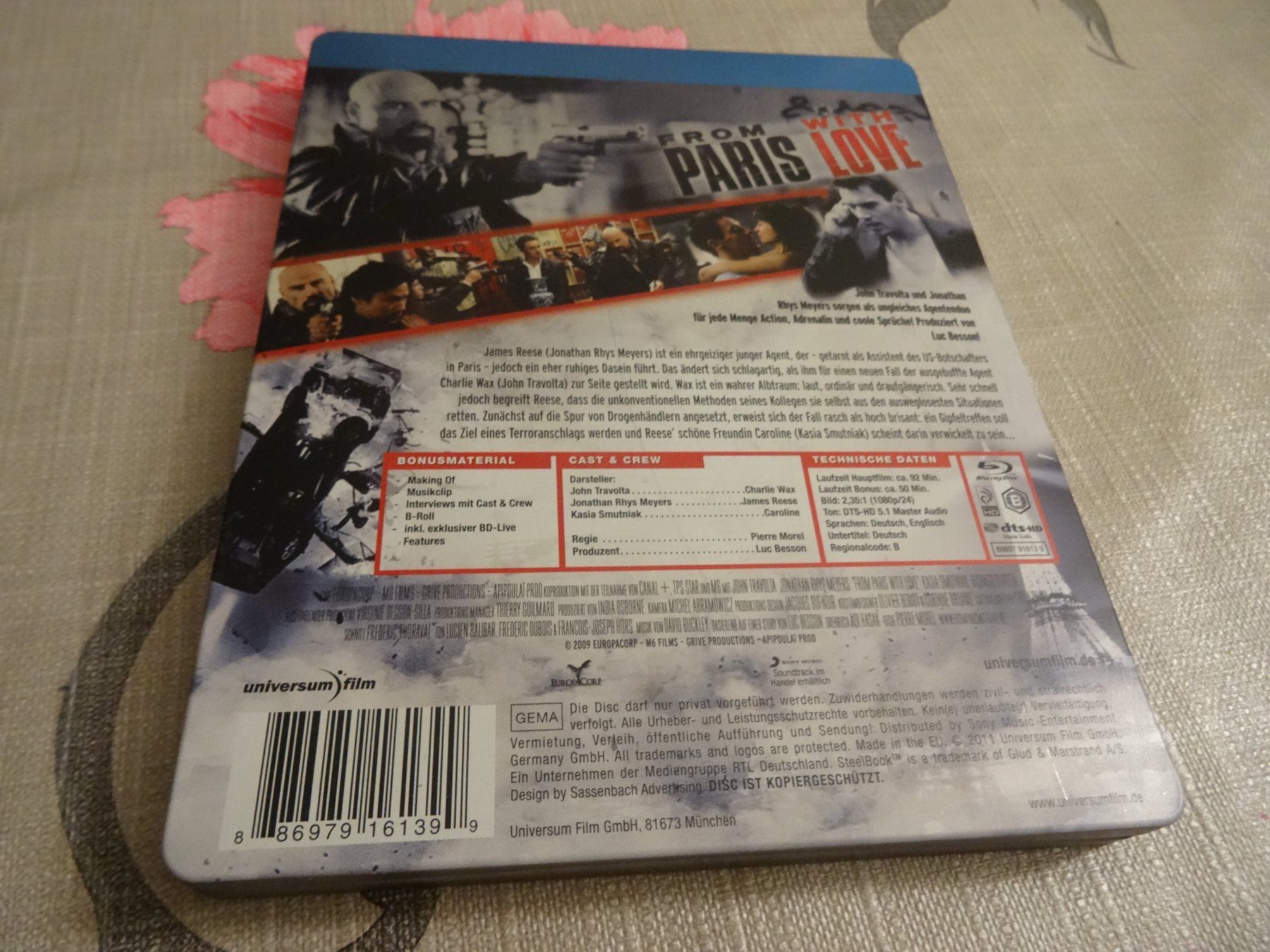 Tutti i DVDs: From Paris with love STEELBOOK BLU-RAY – Usato da Olten venduto da Disc-Verkauf 2