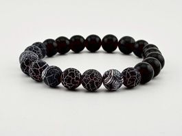 Stein-Armband Schlangenachat und Onyx Heilsteine/Natursteine
