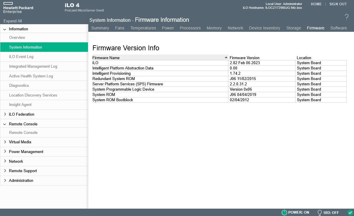 Hewlett Packard Server: HP ProLiant MicroServer Gen8 16GB – Gebraucht aus Lausanne von Conradind 8