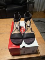 Rieker Sandalen schwarz mit Glitzer Grösse 39 neu