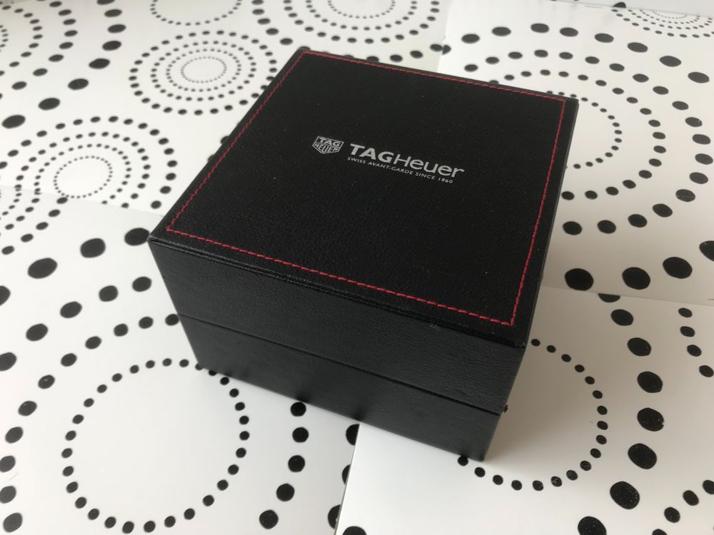 Boîte écrin TAG Heuer Vintage – Années 1990, Noir, Plastique, Pour Montre