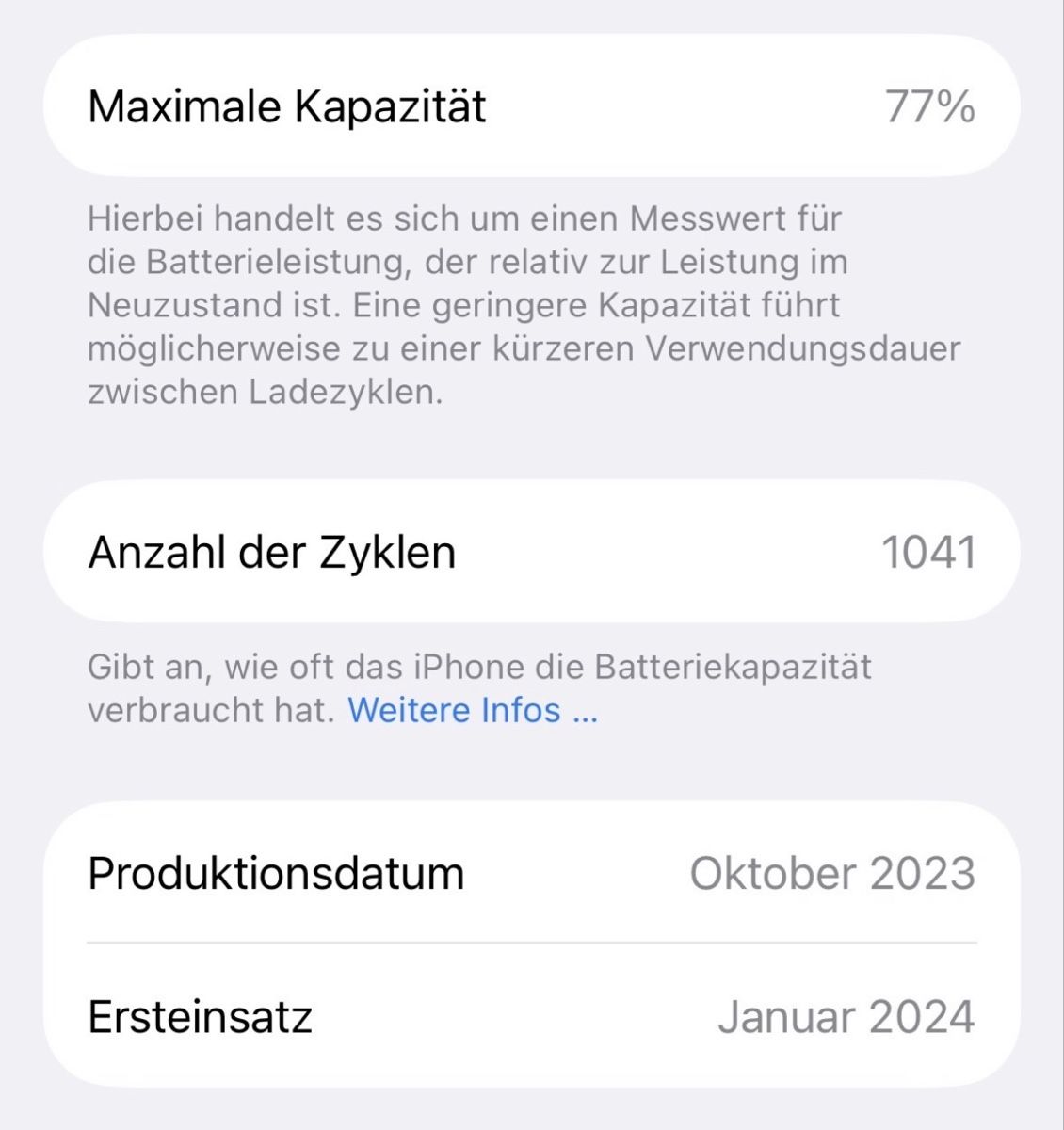 Apple Handys / Smartphones: Funktioniert Einwandfrei / IPhone 15 / 256 GB – Gebraucht aus Kirchberg BE von Vintagechillemi 9