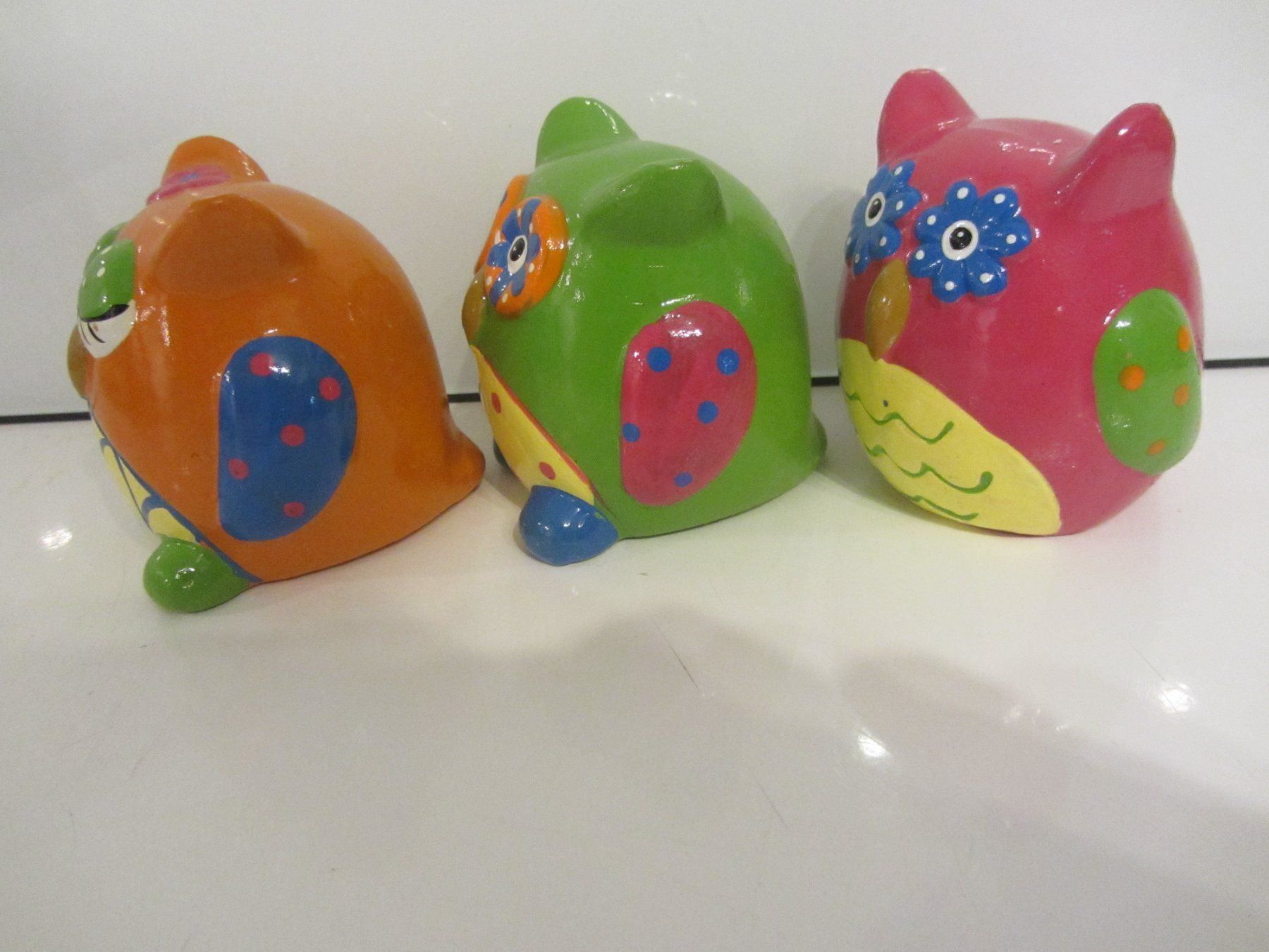Figurines: 3 Keramik-Eulen – Neuf (Voir description) à Egliswil par chroetli22 3
