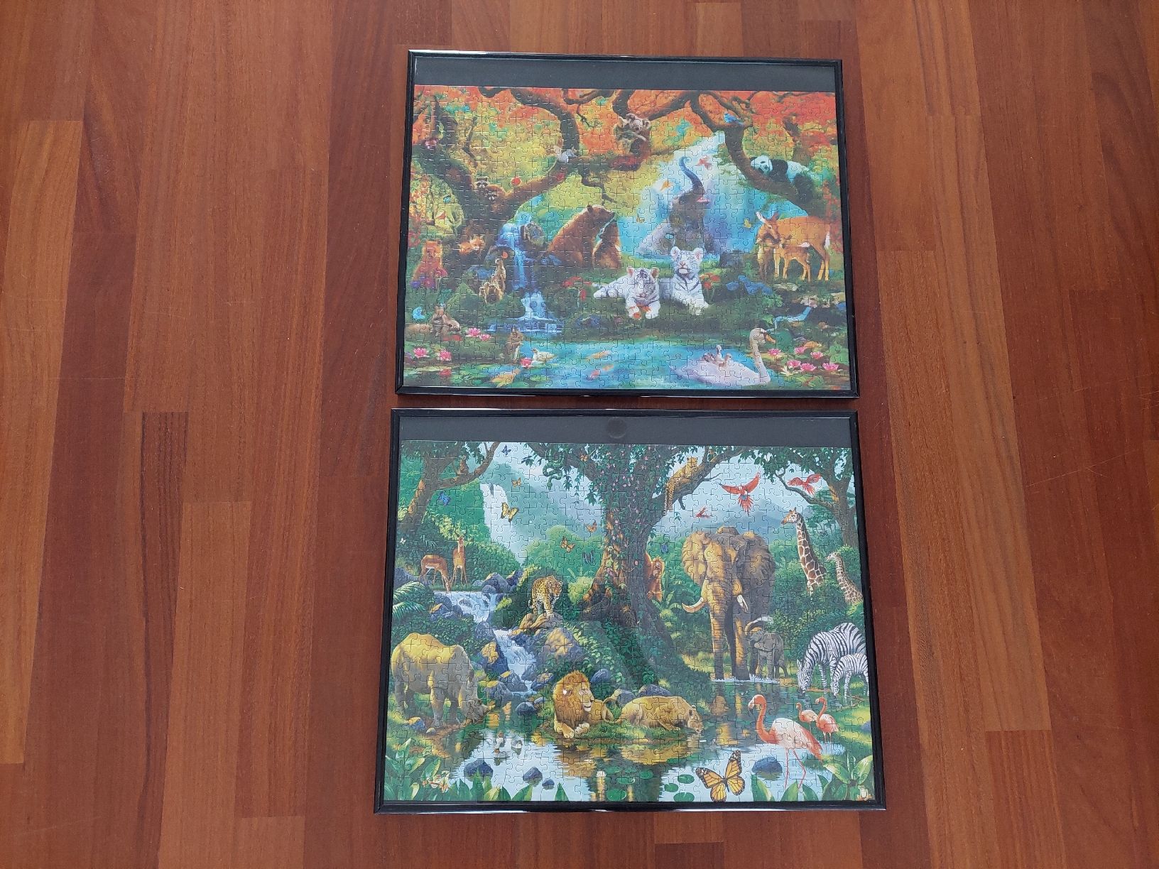 Ravensburger Puzzle: Zwei Bildrahmen mit Ravensburger Puzzel 500 Teilen. – Usato da Basel venduto da bra_76ff