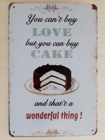 Love Cake Blechschild