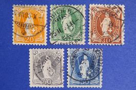 Teil-Serie Nr.66C-70C, 5 Werte - SBK: 305.-.