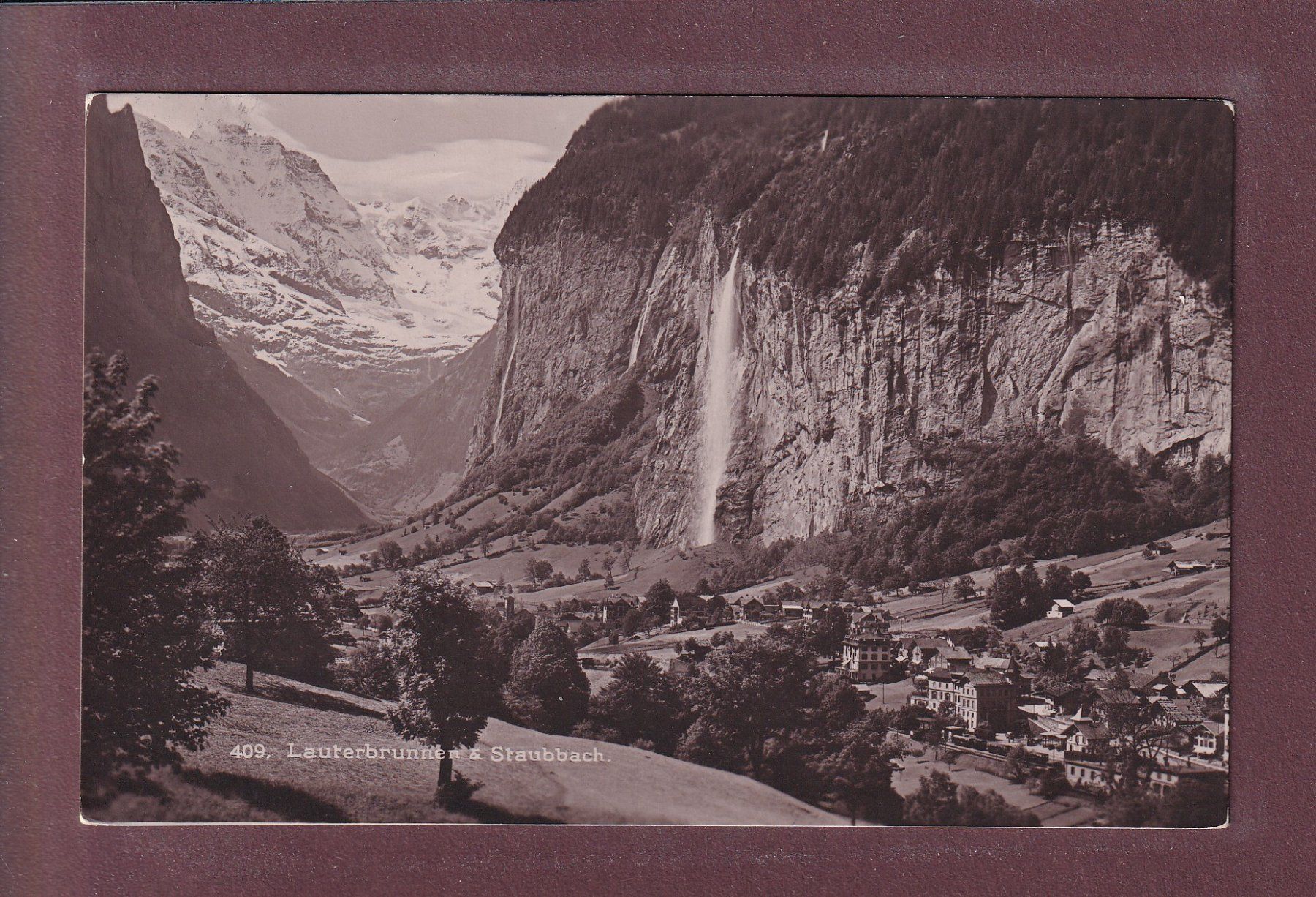 Ansichtskarten: LAUTERBRUNNEN - Staubbach - 1919 – Gebraucht aus Pully von nicecards