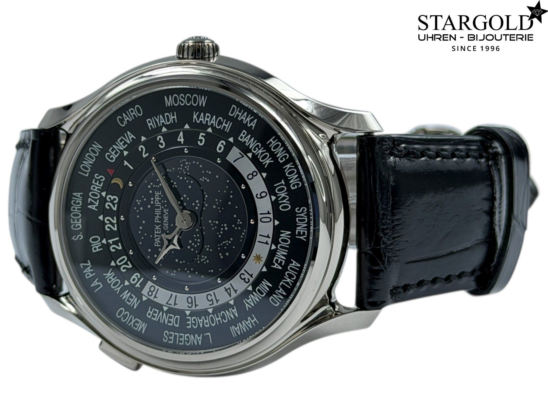 Patek Philippe Orologi: Patek Philippe World Time Anniversary 175th - 5575G – Nuovo e nell'imballaggio originale da Zürich venduto da Stargold-Uhren 1