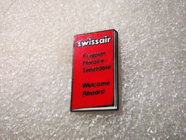 Ansteckpin 13: Swissair Flugplan