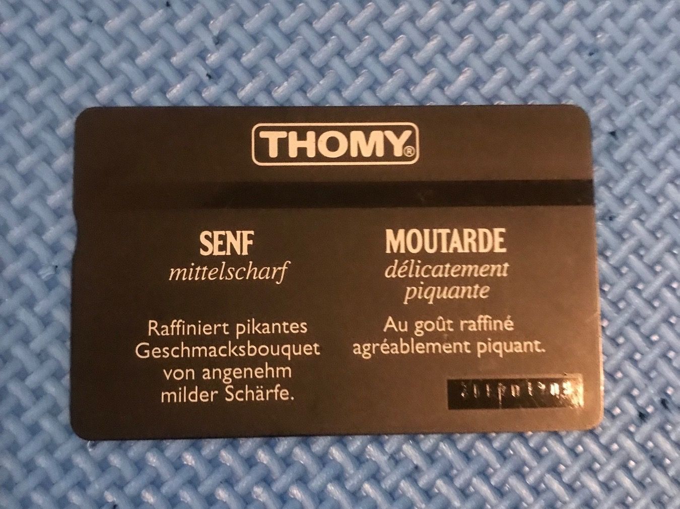 Telefon- & Taxkarten: Taxcard 5.- Thomy Senf – Gebraucht aus Gossau SG von schlitzerdemon 1