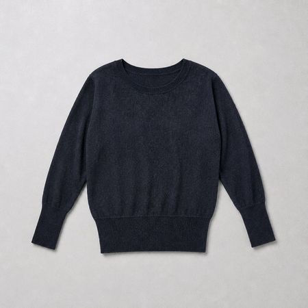 VERO MODA cooles Pulloverli Gr. L dunkelblau Glitzerfäden