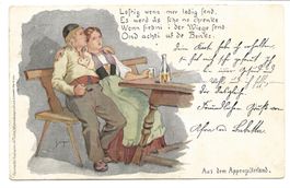 Aus dem Appenzellerland - Künstler V. Tobler - Tracht - 1900