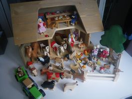 Trauffer Bauernhaus Stall mit Wohnung