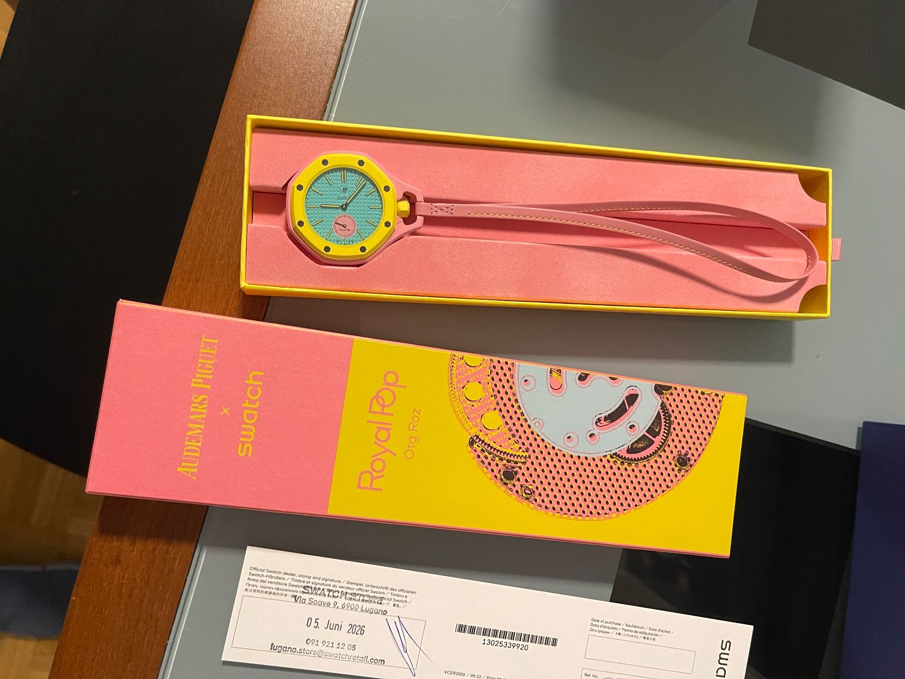 Swatch Orologi: Swatch x ap Royal Pop otg roz – Nuovo e nell'imballaggio originale da Lugano venduto da bra_syz9