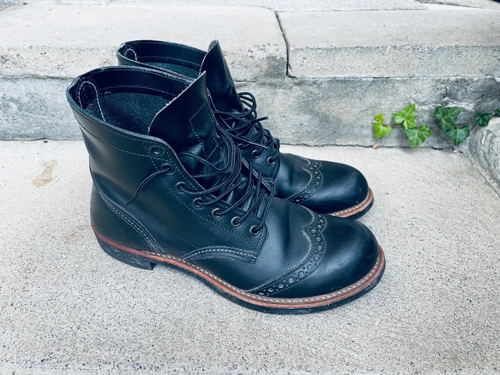 RED WING 8126 IRON BROGUE RANGER BOOTS 42,5 sold SCHWARZ