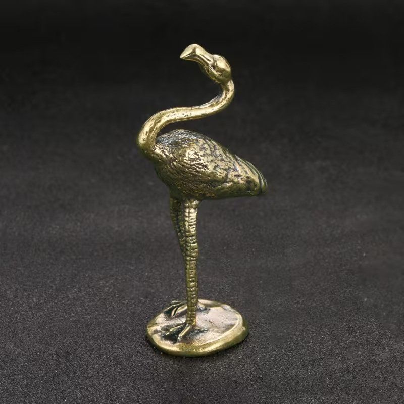 Figuren: Flamingo aus Messing – Neu (gemäss Beschreibung) aus Uerkheim von Justi.y